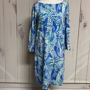 Lilly Pulitzer Sophie UPF 50 Dress Canopy Chaos Print Size Medium EUC